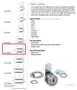 ESP #ULR1125STD-KD BLOQUEO DE CÁMARA, ACERO INOXIDABLE, PARA MATERIAL DE ESPESOR 15/16 - Imagen 1 de 1