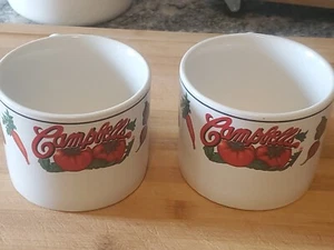 Set Of 2 - Vintage/ Retro Campbell's Soup Mug by Gibson 1997 Veggie Print - Picture 1 of 15