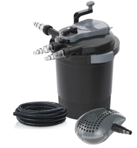 HEISSNER Druckfilter-Set mit UVC-Klärer Teichpumpe Teichdruclfilte (FPU10000-00) - Bild 1 von 1