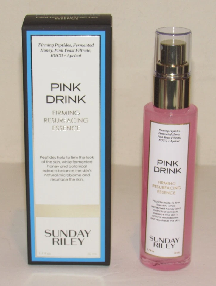 Esencia reafirmante rejuveneciente Sunday Riley Pink Drink 1,7 OZ 50 ml tamaño completo nueva en caja Foto 1 de 1