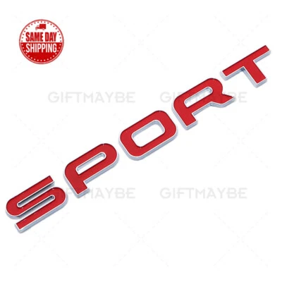 New Red Sport Tailgate Emblem Badge Replaces OEM Range Land Rover Fender Rear - Изображение 1 из 4