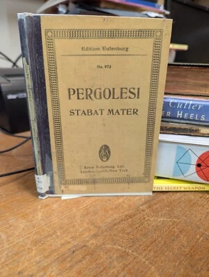 G. B. Pergolesi: Stabat Mater: Soprano, Alto & String Orchestra: Miniature Score - Image 1 of 3