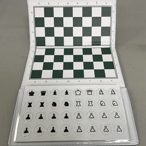 US Chess Standard Checkbook Magnetic Travel Chess Set w/Extra Set of Pieces - Picture 1 of 6
