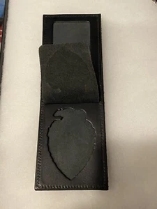 LA County Flat Bear Top Leather Wallet - Picture 1 of 3
