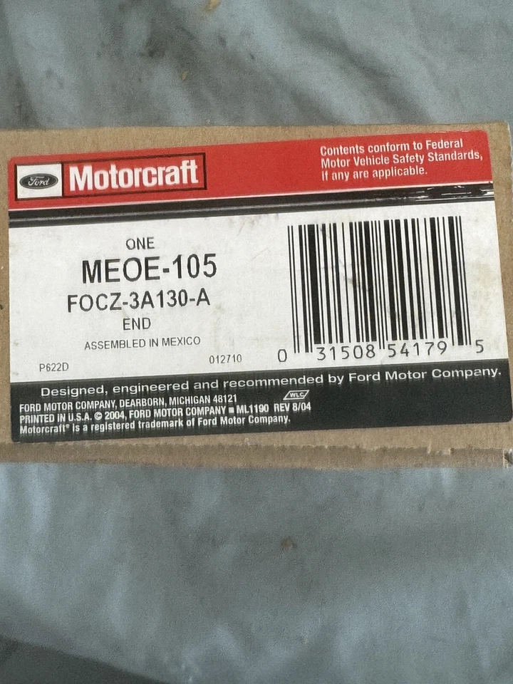 Steering Tie Rod End Motorcraft MEOE-105 fits 91-02 Ford Escort - Image 1 of 1