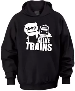 I LIKE TRAIN WEIHNACHTSGESCHENK GEBURTSTAG KINDER HOODIE - Bild 1 von 1