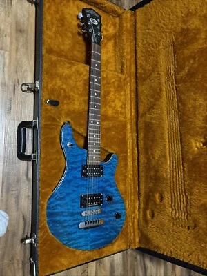 ☢️ 1998 Washburn USA Custom Shop WM-100 Mint Amazing Blue Quilt Maple 5AAA Top! - Image 1 of 4