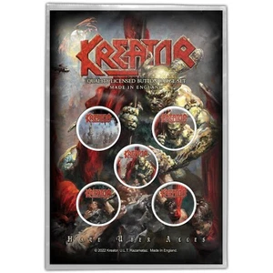 KREATOR UBER ALLES 5 BUTTON BADGE PACK OFFIZIELL LIZENZIERT - Bild 1 von 4