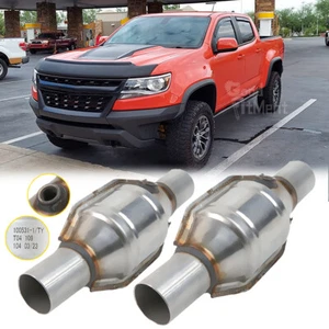 For Chevy Colorado Pair 2" Inlet/Outlet Catalytic Converter EPA w/ Heat Shield - Picture 1 of 14