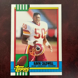 1990 Topps TIFFANY Set RAVIN CALDWELL ROOKIE #131 REDSKINS ** MINT ** HIGH GRADE - Picture 1 of 2
