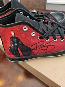 Converse Chuck Taylor CUSTOM DESIGN David Bowie Shoes WOMENS 7 - Picture 1 of 10