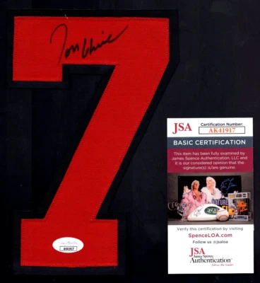 Tom Glavine Signed #7 Jersey Number Auto Autographed JSA COA Atlanta Braves - Image 1 of 3
