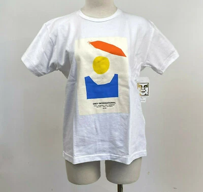 Obey Women's Box T-Shirt Abstract White Size S NWT Shepard Fairey - Image 1 of 2
