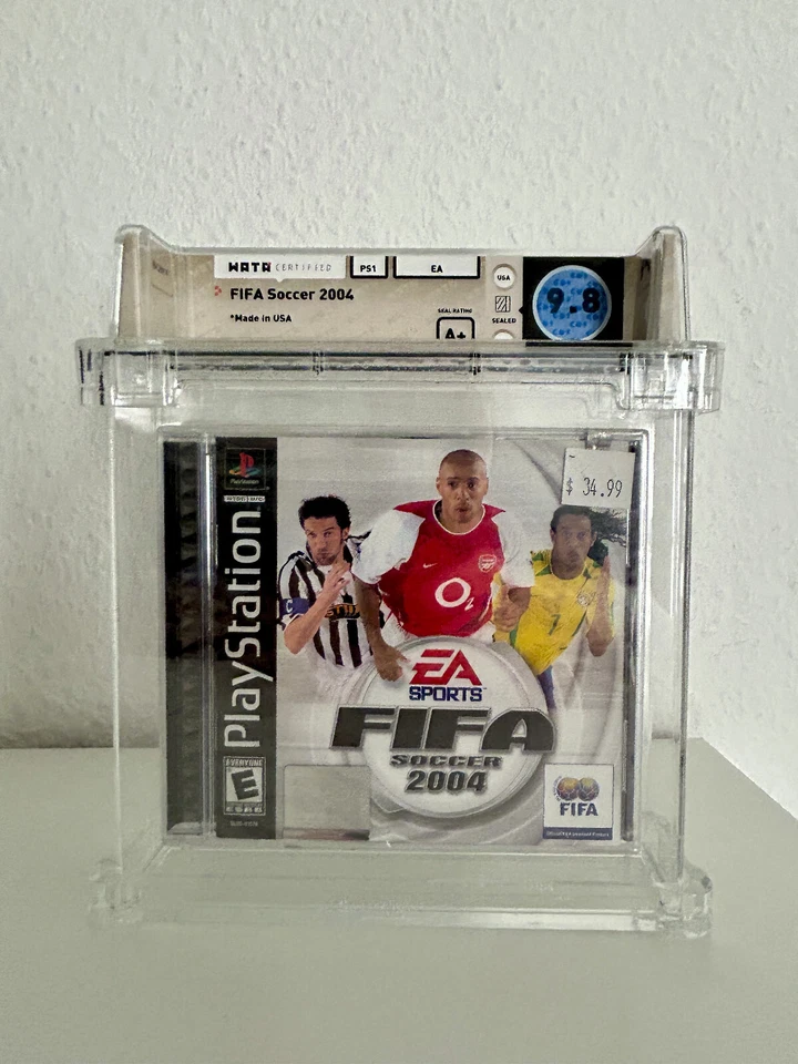 FIFA Soccer 2004 – PlayStation 1 – WATA 9.8 – Sealed –  - Bild 1 von 2