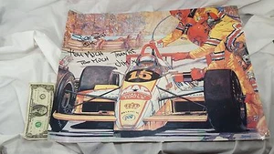 Autographed Signed Jim Crawford F-1 IndyCar Racing Print HECTOR BERGANDI Limited - Picture 1 of 11