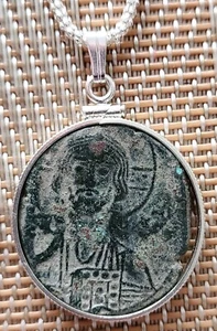 Roman Empire Byzantine Jesus Christ Portrait Emperor Constantine Coin with COA  - Picture 1 of 10