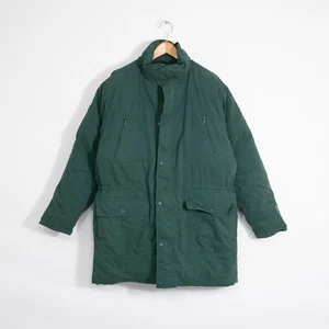Vintage LL Bean Goose Down Puffer Parka Jacket Mens Large Tall Mid Length Winter - Picture 1 of 7