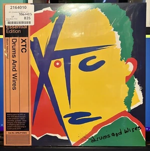 XTC Drums And Wires Block Yellow Vinyl LP w/Obi Strip 2023 New Ltd to 700 - Picture 1 of 2