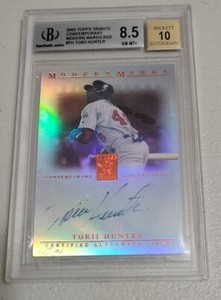 2003 TOPPS TRIBUTE CONTEMPORARY MODERN MARKS AUTOGRAPH RED CARD GRD. 8.5/10 