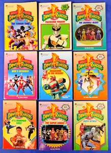 MIGHTY MORPHIN POWER RANGERS VINTAGE BOOK/NOVEL LOT OF 9 PARACHUTE PRESS - Picture 1 of 7