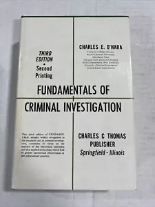 Fundamentals of Criminal Investigation by Charles O’Hara 3rd Edition 2nd Printin - Imagen 1 de 4