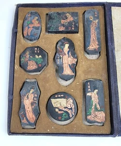 Juego De Tinta China Antiguo "Mujeres Históricas Famosas" - Picture 1 of 9
