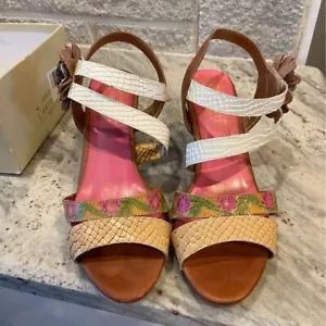 Spring Step L’Artiste Floral PLATO High-heel Sandals Size EU 39/ US 8.5 - Picture 1 of 11
