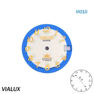 Vintage Original VIALUX Swiss Watch Dial  Size 26mm #VI010# - Picture 1 of 3
