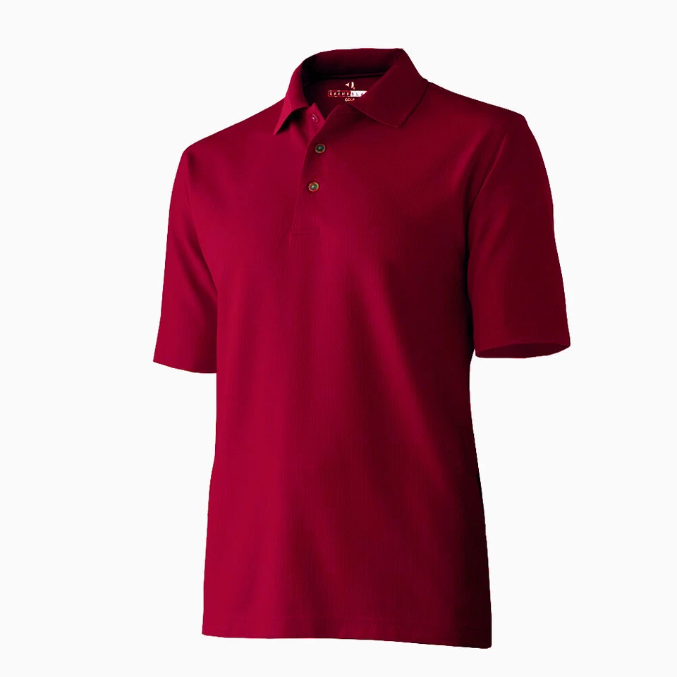New Grand Slam Mens Classic-Fit Quick-Dry Short-Sleeve Textured Performance Polo - Image 1 of 1