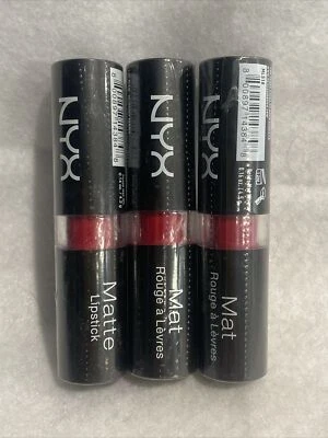 Lot Of 3-NYX Matte Lipstick MLS18 BLOODY MARY .14 oz. - Image 1 of 3