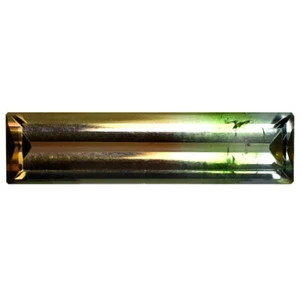 1.75 ct Octagon (16 x 4 mm) Unheated / Untreated Mozambique Bi- Tourmaline - Picture 1 of 2