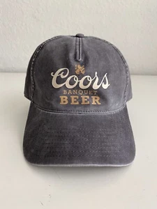 American Needle Coors Banquet Beer Dad Baseball SnapBack Hat Grey Adjustable - Picture 1 of 8