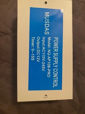 Nuevo Control de Fuente de Alimentación MUDAS 110-245V, Temporizador de Salida DC12V 0-15S Foto 1 de 3