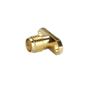 20PCS SMA jack female panel mount 2-hole straight connector goldplated hot - Picture 1 of 5