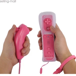 Built in Motion Plus Remote and Nunchuck Controller+Case for Classic Wii & Wii U - Picture 1 of 53