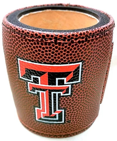 Texas Tech Red Raiders Leather Can Cooler - NCAA Cover