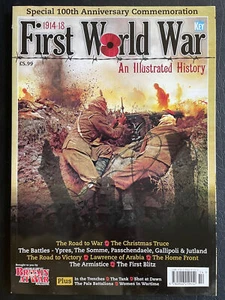 FIRST WORLD WAR 1914-1918 AN ILLUSTRATED HISTORY IN THE AIR, AT SEA & TRENCHES - Picture 1 of 6