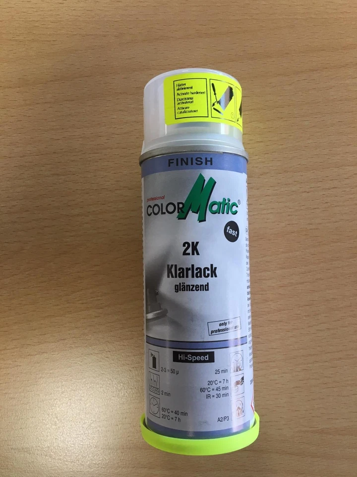 RPS Vernis 2K (bi-composants) PRO bombe aerosol 200ml pour Piaggio