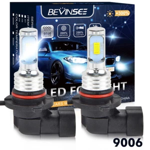 BEVINSEE HB4 9006 Ampoule de Phare Antibrouillard à LED Feux Circulation Diurne - Photo 1/8