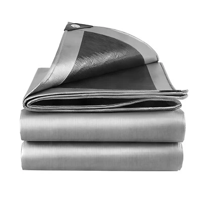Super Heavy Duty Poly Tarp 18 Mil Waterproof Tarpaulin for Roof, Patio, Boat - Image 1 of 4
