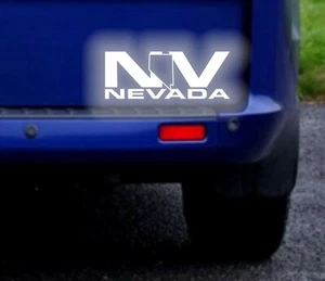 Calcomanía adhesiva reflectante del estado de Nevada NV EE. UU. - Imagen 1 de 2