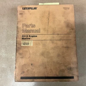 CAT Caterpillar 3512 MARINE ENGINE PARTS MANUAL BOOK CATALOG LIST sn 50Y 66Z - Picture 1 of 4
