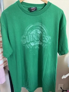 GUINNESS BEER Official Merchandise Short Sleeve T-Shirt Green Men Size Large Tee - Picture 1 of 10