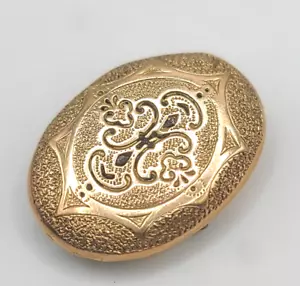 Vintage Victorian Brooch Gold Tone - Picture 1 of 10