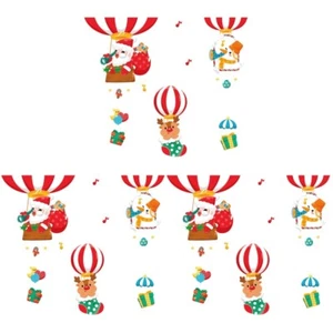 Weihnachten Fenster Decor Santa Wand Aufkleber Weihnachten Fenster Ornamente - Bild 1 von 12