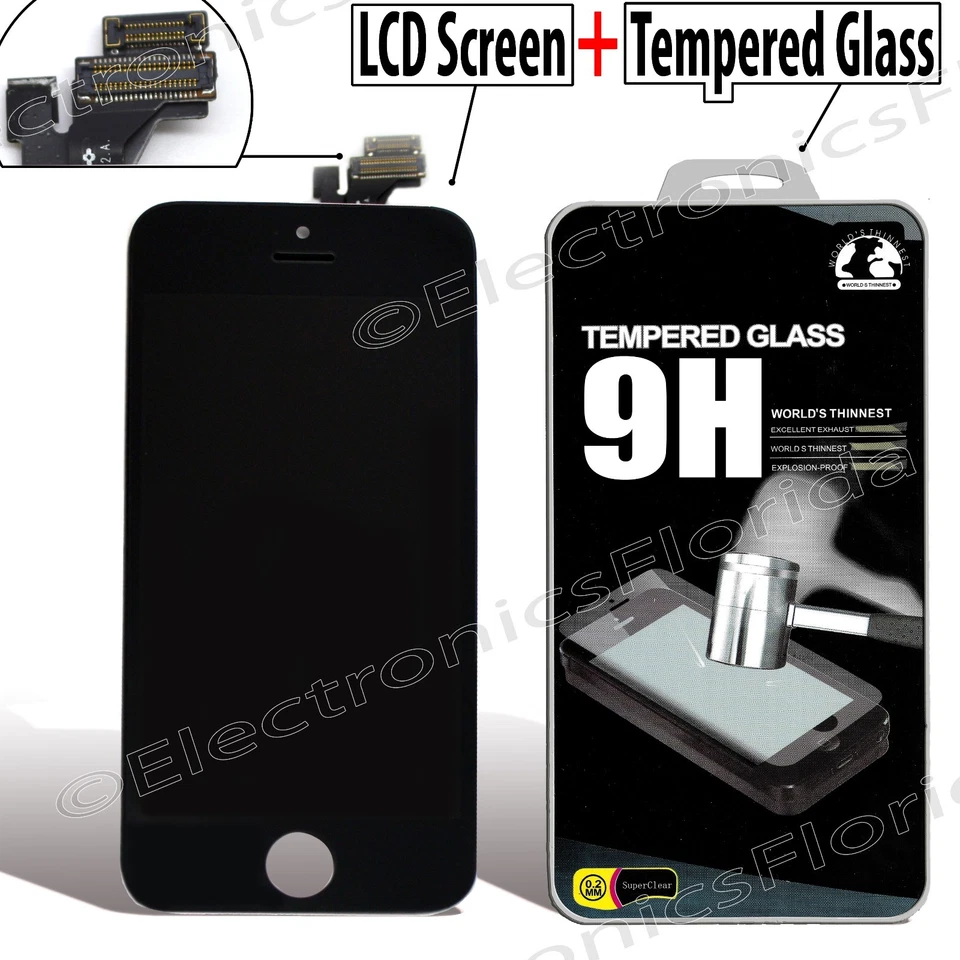 LCD Touch Screen Digitizer Assembly Replacement for iPhone 5 Black / White - Image 1 of 1