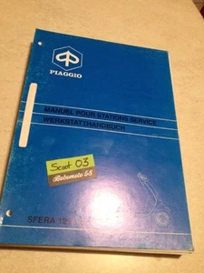 Manual Taller Revisión Técnica Piaggio Scooter Sfera 125 Manual de Taller - Imagen 1 de 10
