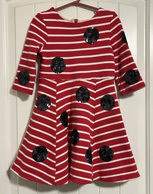 Mini Boden X Roald Dahl Mrs Ladybug & James the Giant Peach Dress sz 4 - 5 Yrs - Image 1 of 4