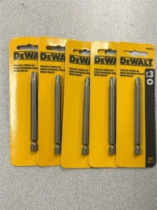 ^ 5 Stück DeWALT Kreuzschlitz Power Bit DW2033 Nr. #3 3-1/2 NEU - Bild 1 von 3