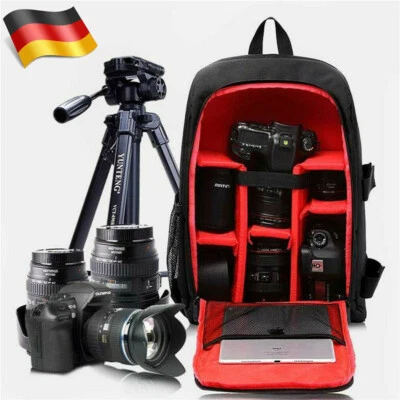 Kamerarucksack Wasserdicht Kameratasche Fotorucksack für Canon Sony DSLR Camera